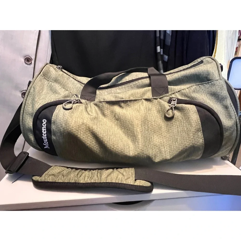 Mouteenoo Olive Green‎ Duffle Bag Gym Travel Carry On Sport Weekend Bag
